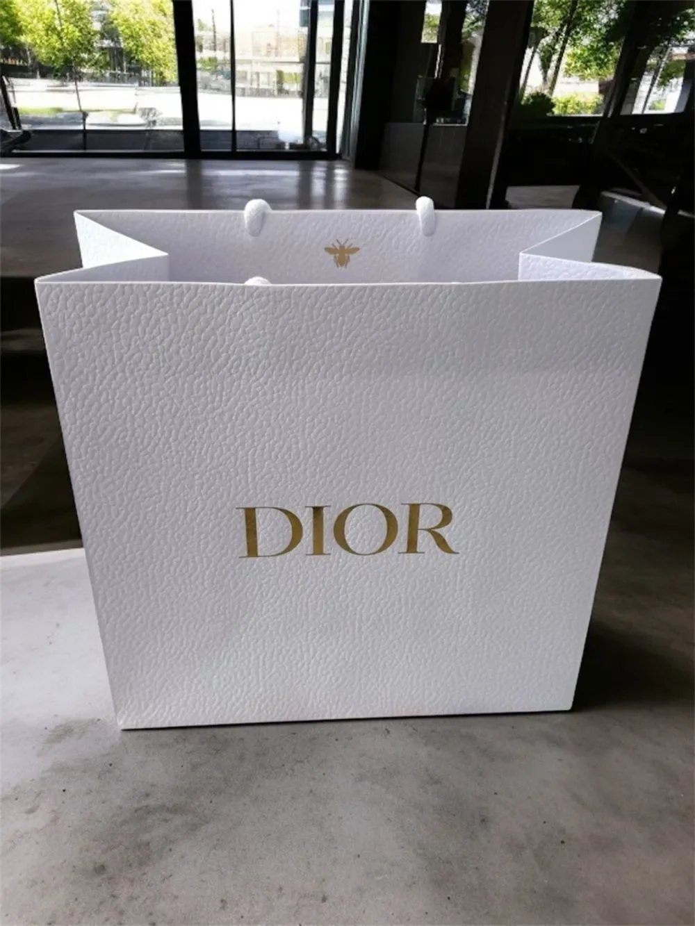 Dior white tote